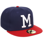 Milwaukee Brewers MLB Cooperstown Authentic Collection New Era 59FIFTY (Navy/Red)