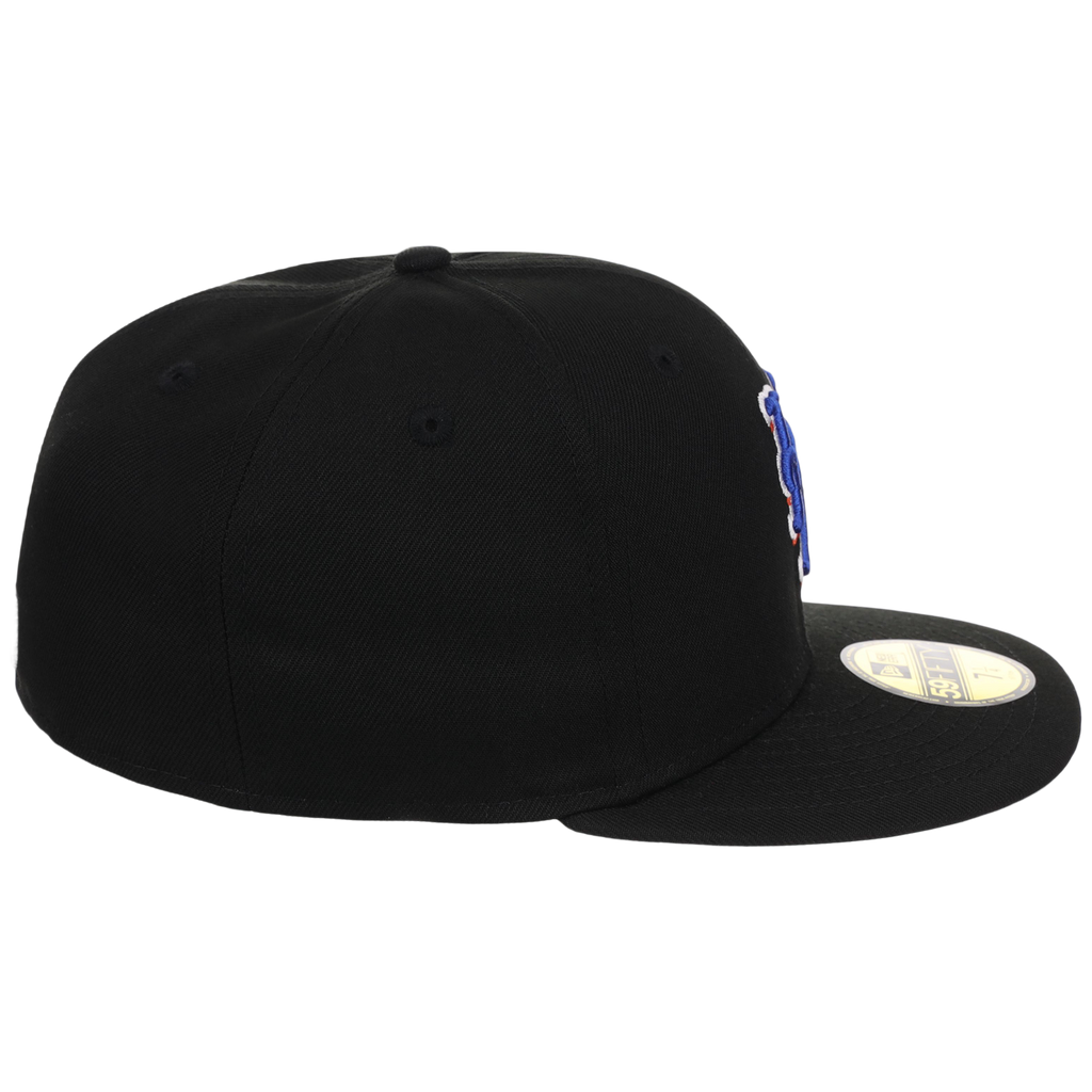 New York Mets MLB Cooperstown Authentic Collection New Era 59FIFTY (Black/Black)