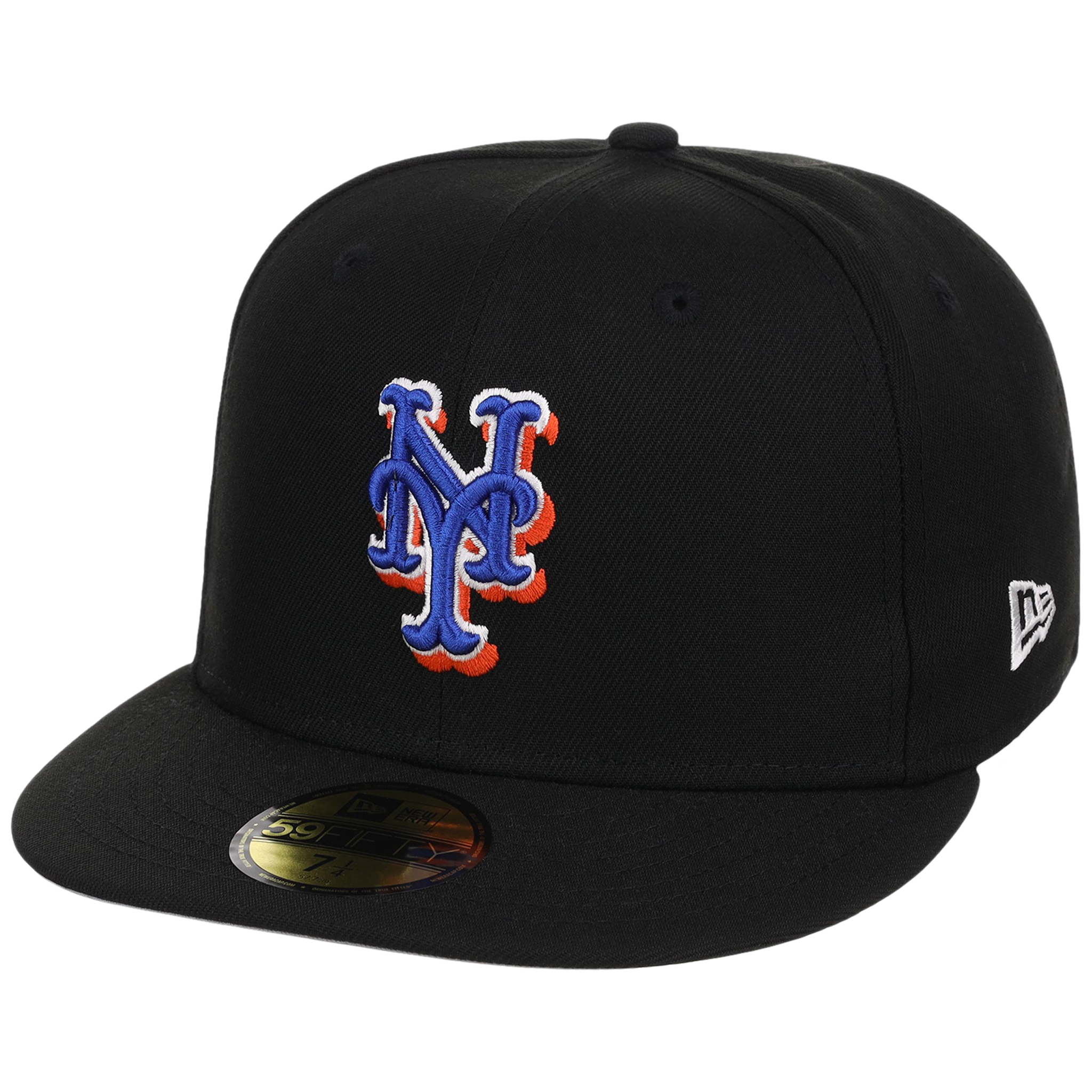 New York Mets MLB Cooperstown Authentic Collection New Era 59FIFTY (Black/Black)