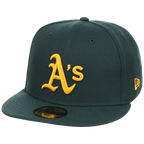 Oakland Athletics MLB Cooperstown Authentic Collection New Era 59FIFTY (Dark Green/Dark Green)