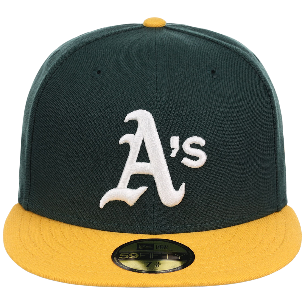 Oakland Athletics MLB Cooperstown Authentic Collection New Era 59FIFTY (Green/Yellow)