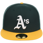 Oakland Athletics MLB Cooperstown Authentic Collection New Era 59FIFTY (Green/Yellow)