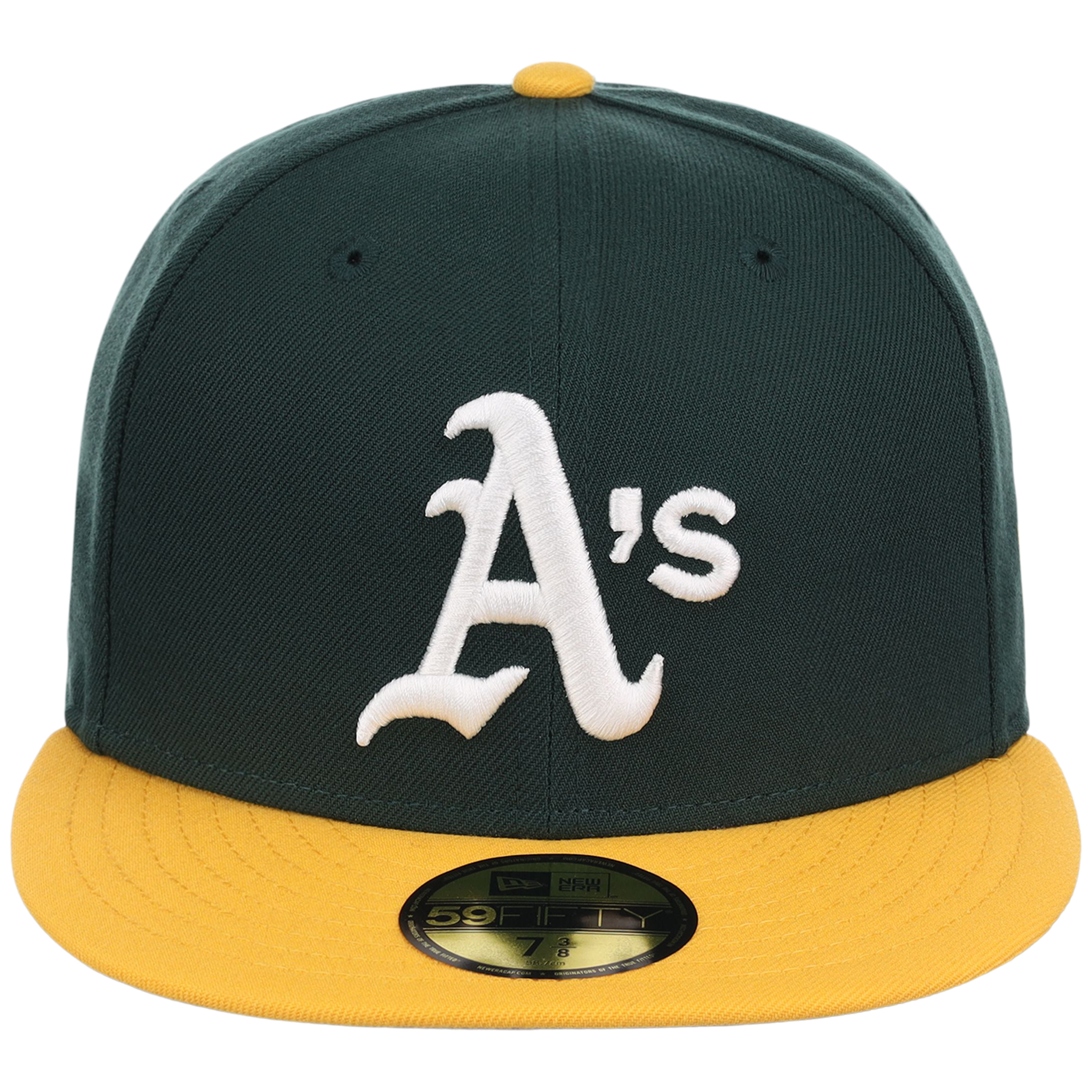 Oakland Athletics MLB Cooperstown Authentic Collection New Era 59FIFTY (Green/Yellow)