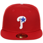 Philadelphia Phillies MLB Cooperstown Authentic Collection New Era 59FIFTY (Red/Red)