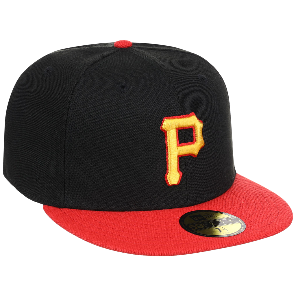 Pittsburgh Pirates MLB Cooperstown Authentic Collection New Era 59FIFTY (Black/Red)