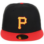 Pittsburgh Pirates MLB Cooperstown Authentic Collection New Era 59FIFTY (Black/Red)