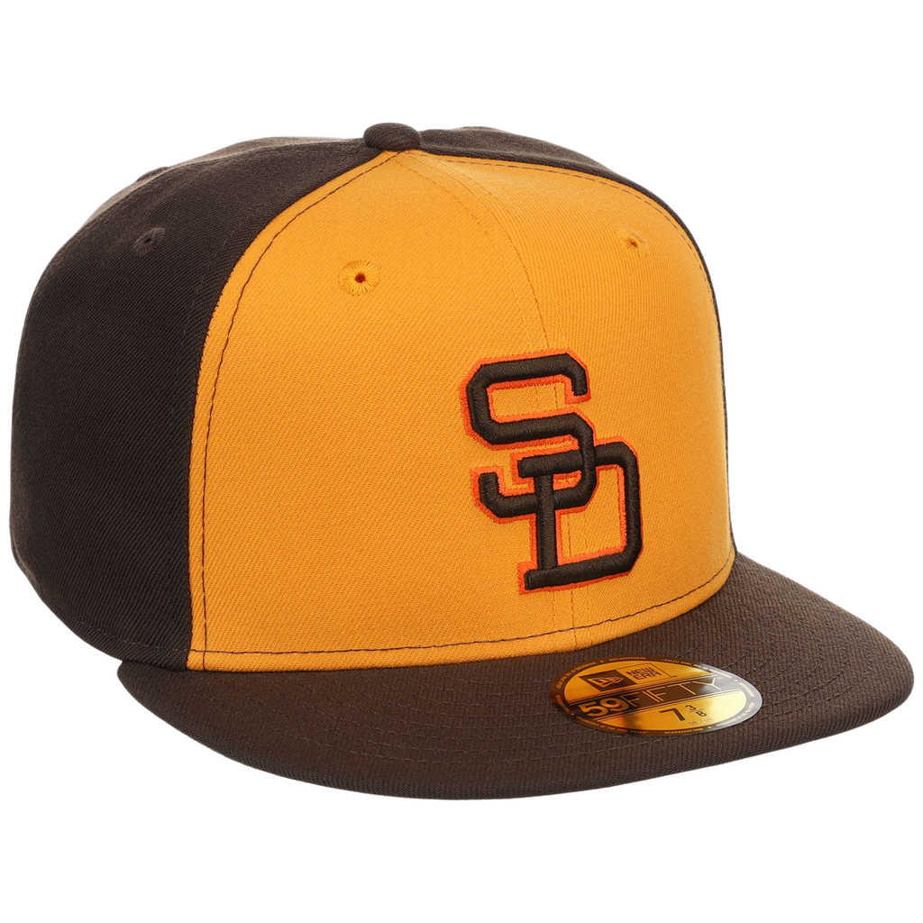 San Diego Padres MLB Cooperstown Authentic Collection New Era 59FIFTY (Yellow/Brown)
