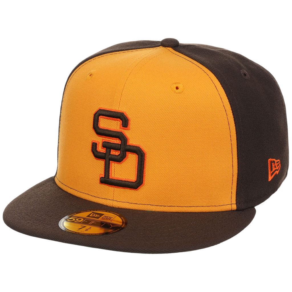 San Diego Padres MLB Cooperstown Authentic Collection New Era 59FIFTY (Yellow/Brown)