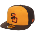 San Diego Padres MLB Cooperstown Authentic Collection New Era 59FIFTY (Yellow/Brown)