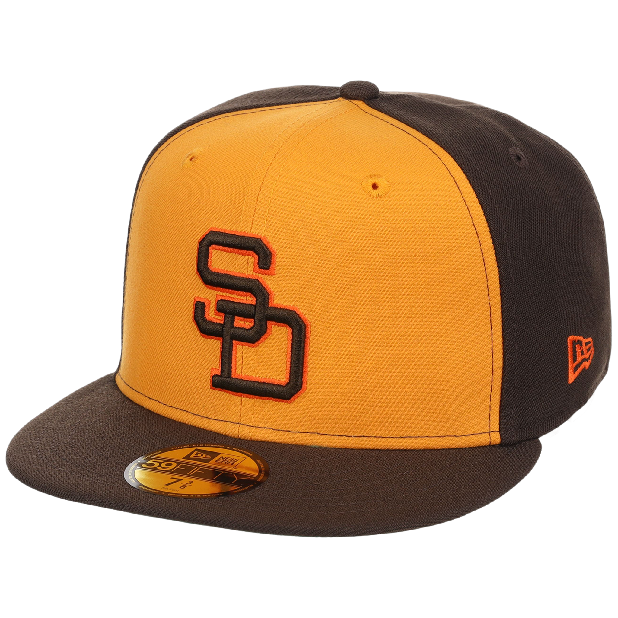 San Diego Padres MLB Cooperstown Authentic Collection New Era 59FIFTY (Yellow/Brown)