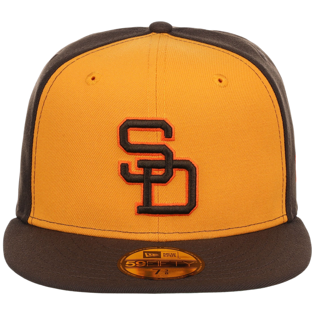 San Diego Padres MLB Cooperstown Authentic Collection New Era 59FIFTY (Yellow/Brown)