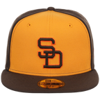 San Diego Padres MLB Cooperstown Authentic Collection New Era 59FIFTY (Yellow/Brown)