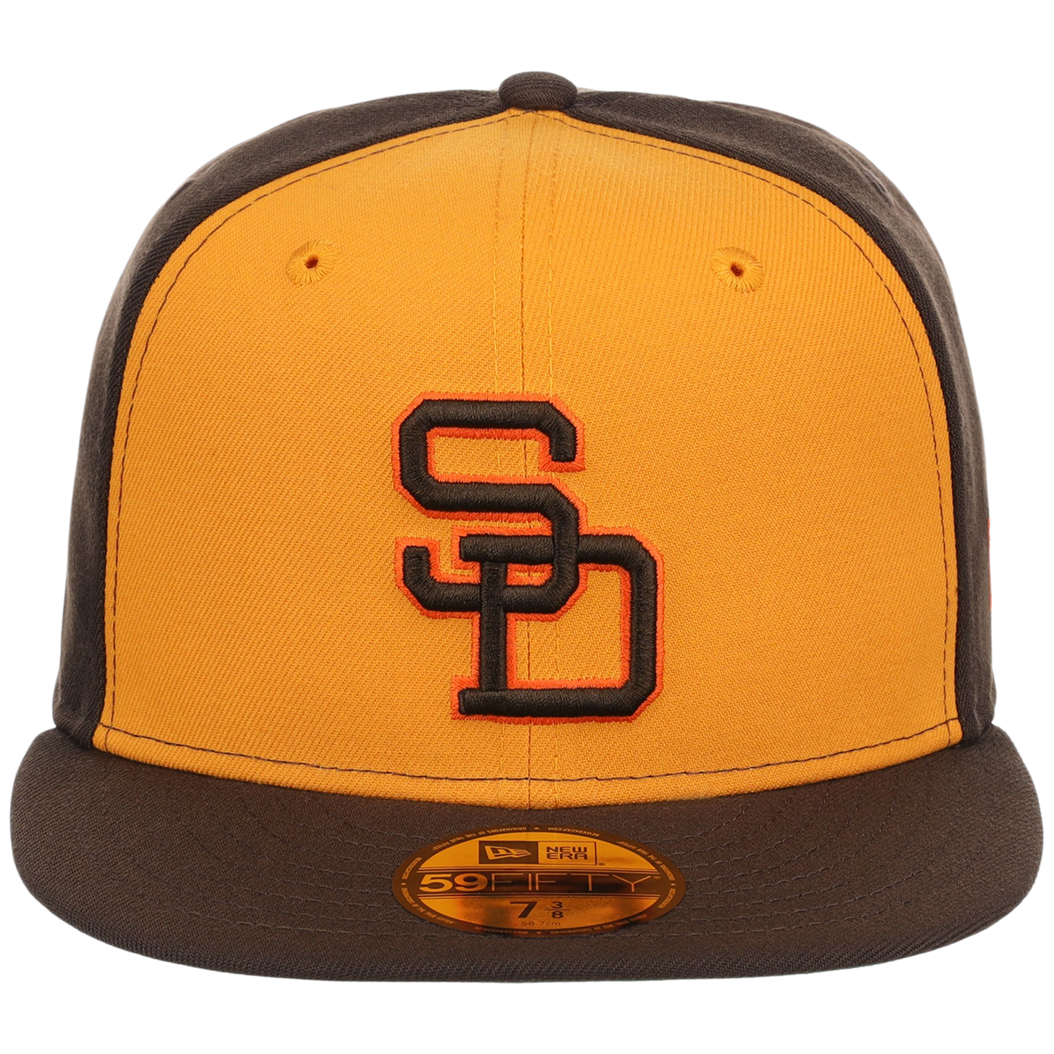 San Diego Padres MLB Cooperstown Authentic Collection New Era 59FIFTY (Yellow/Brown)