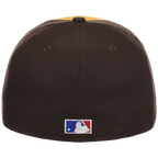 San Diego Padres MLB Cooperstown Authentic Collection New Era 59FIFTY (Yellow/Brown)