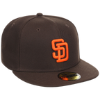 San Diego Padres MLB Cooperstown Authentic Collection New Era 59FIFTY (Brown/Brown)