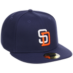 San Diego Padres MLB Cooperstown Authentic Collection New Era 59FIFTY (Navy/Navy)