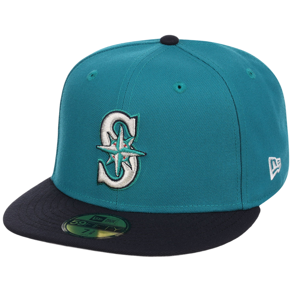 Seattle Mariners MLB Cooperstown Authentic Collection New Era 59FIFTY (Teal/Navy)