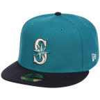 Seattle Mariners MLB Cooperstown Authentic Collection New Era 59FIFTY (Teal/Navy)