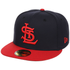St. Louis Cardinals MLB Cooperstown Authentic Collection New Era 59FIFTY (Navy/Red)