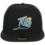 Tampa Bay Rays MLB Cooperstown Authentic Collection New Era 59FIFTY (Black/Black)