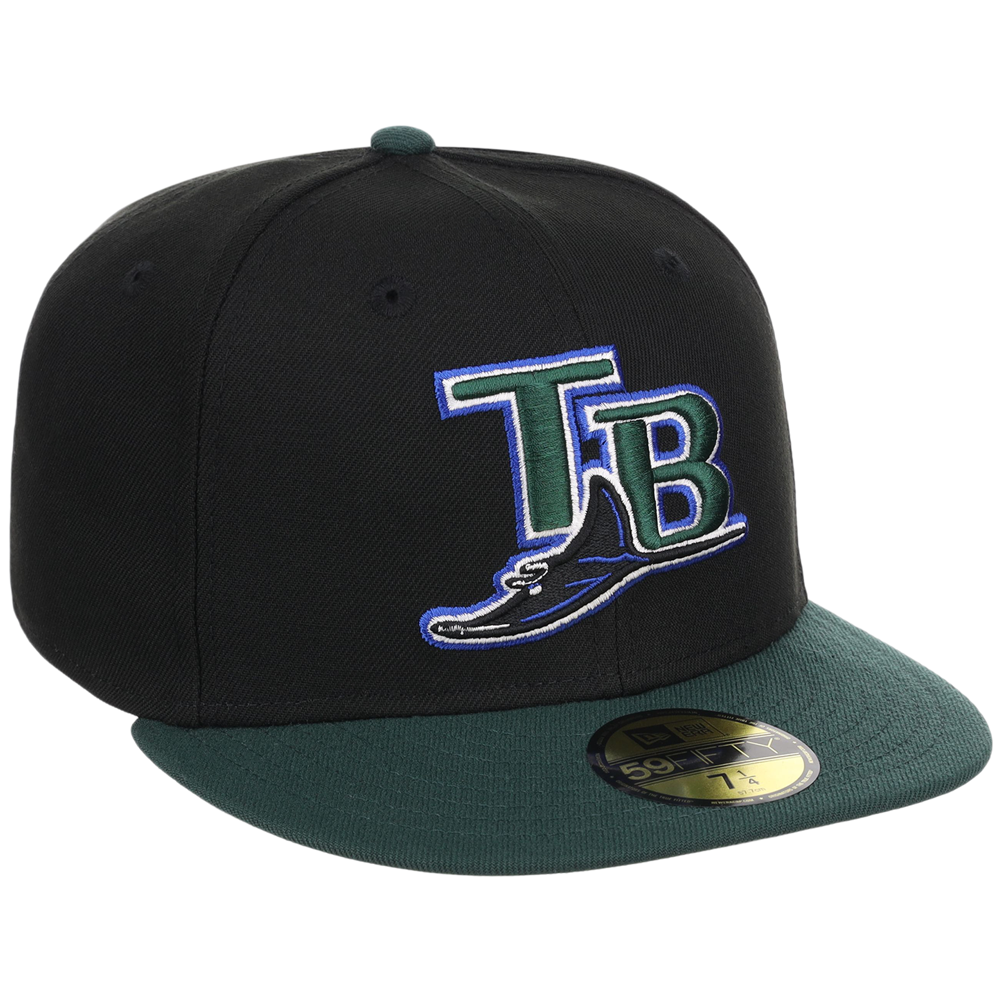 Tampa Bay Rays MLB Cooperstown Authentic Collection New Era 59FIFTY (Black/Green)