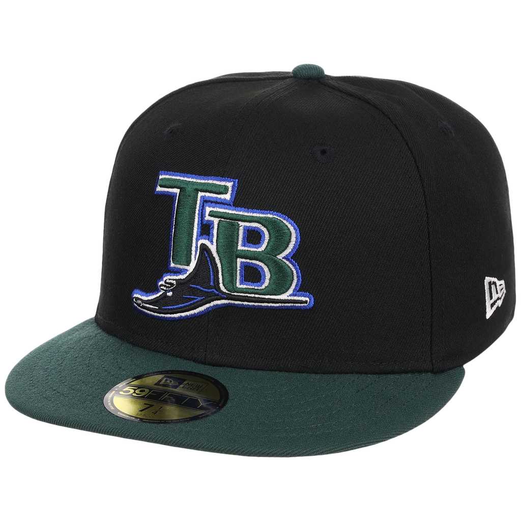Tampa Bay Rays MLB Cooperstown Authentic Collection New Era 59FIFTY (Black/Green)