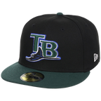 Tampa Bay Rays MLB Cooperstown Authentic Collection New Era 59FIFTY (Black/Green)