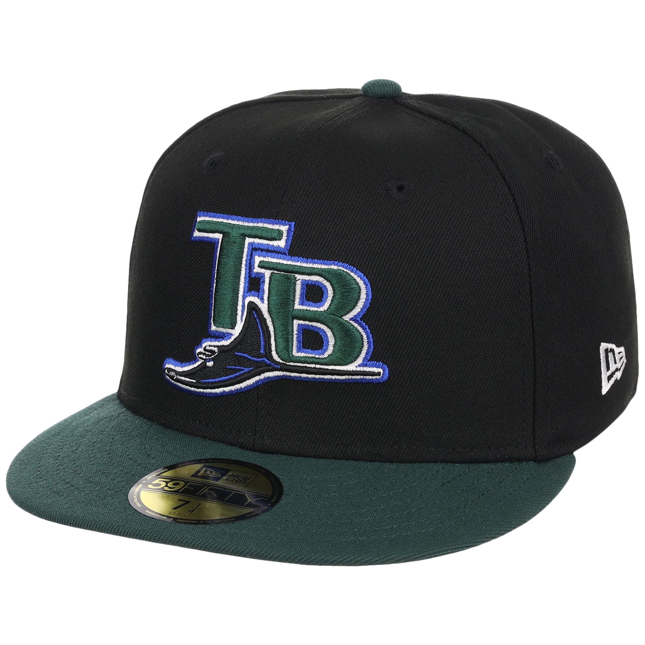 Tampa Bay Rays MLB Cooperstown Authentic Collection New Era 59FIFTY (Black/Green)
