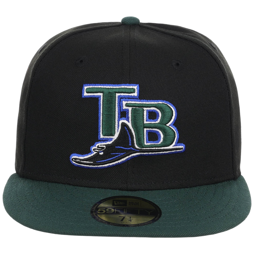 Tampa Bay Rays MLB Cooperstown Authentic Collection New Era 59FIFTY (Black/Green)