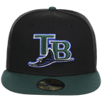 Tampa Bay Rays MLB Cooperstown Authentic Collection New Era 59FIFTY (Black/Green)