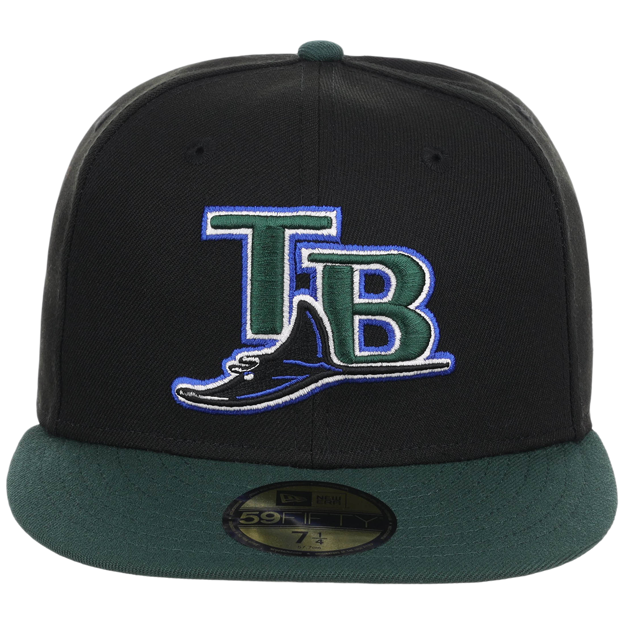 Tampa Bay Rays MLB Cooperstown Authentic Collection New Era 59FIFTY (Black/Green)