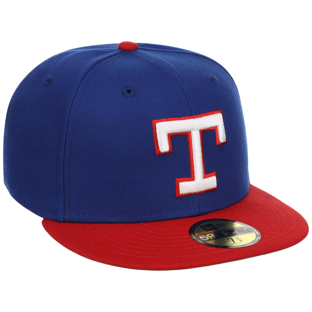 Texas Rangers MLB Cooperstown Authentic Collection New Era 59FIFTY (Royal/Red)
