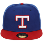 Texas Rangers MLB Cooperstown Authentic Collection New Era 59FIFTY (Royal/Red)