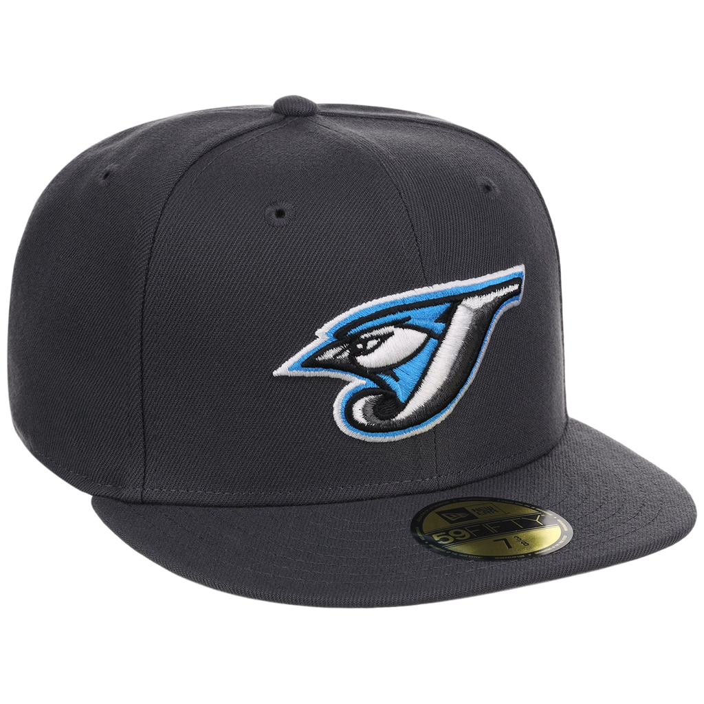 Toronto Blue Jays MLB Cooperstown Authentic Collection New Era 59FIFTY (Graphite/Graphite)