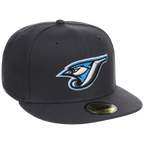 Toronto Blue Jays MLB Cooperstown Authentic Collection New Era 59FIFTY (Graphite/Graphite)