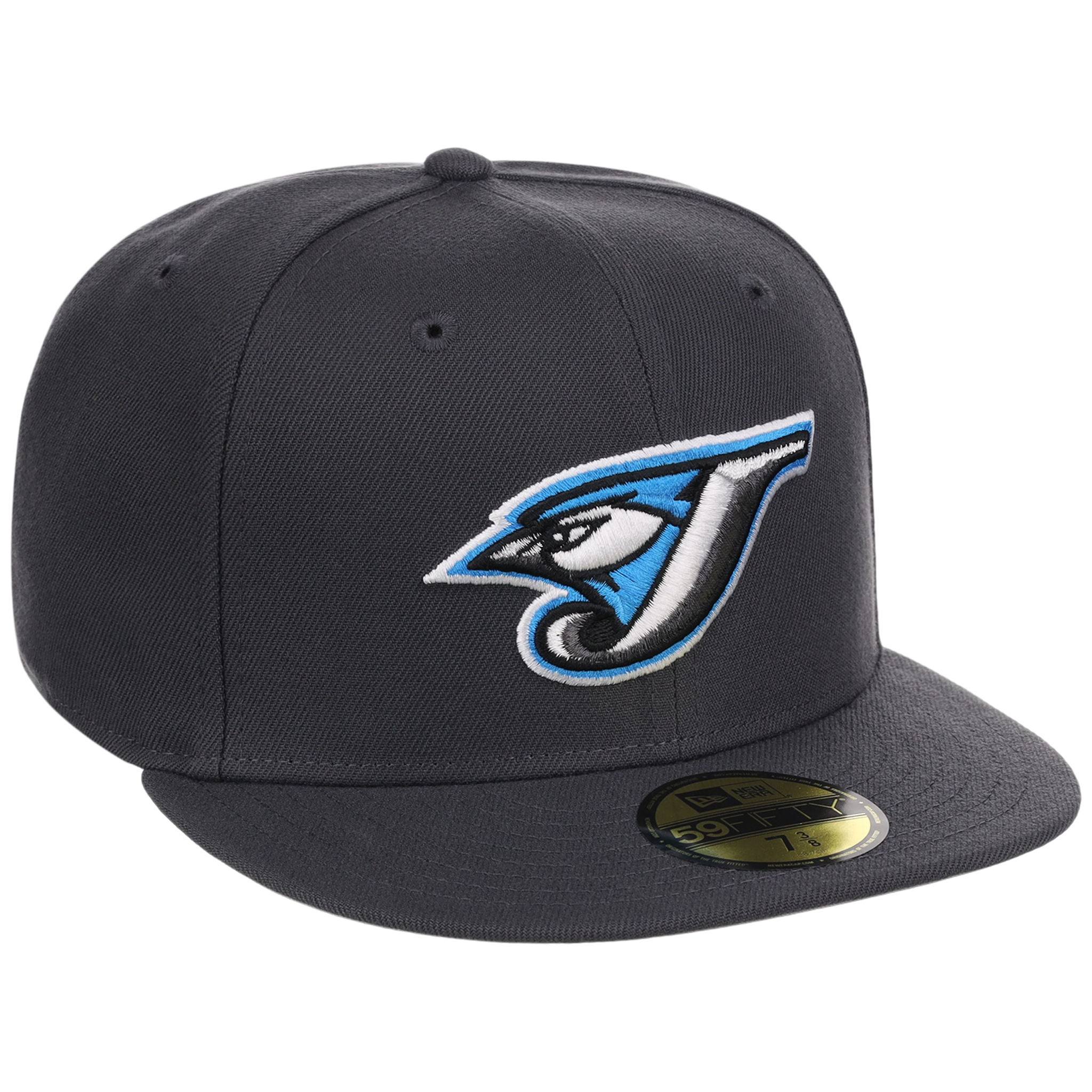 Toronto Blue Jays MLB Cooperstown Authentic Collection New Era 59FIFTY (Graphite/Graphite)