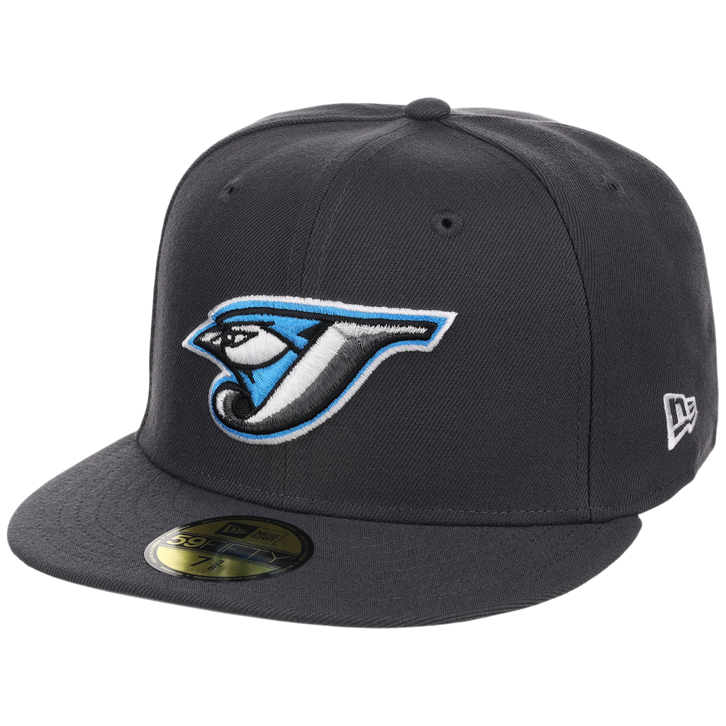 Toronto Blue Jays MLB Cooperstown Authentic Collection New Era 59FIFTY (Graphite/Graphite)