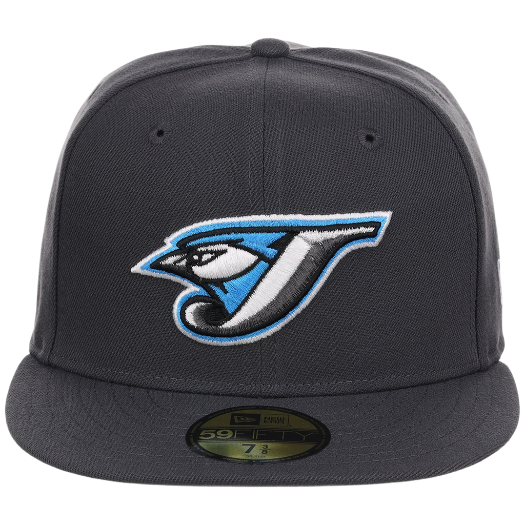 Toronto Blue Jays MLB Cooperstown Authentic Collection New Era 59FIFTY (Graphite/Graphite)