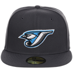 Toronto Blue Jays MLB Cooperstown Authentic Collection New Era 59FIFTY (Graphite/Graphite)