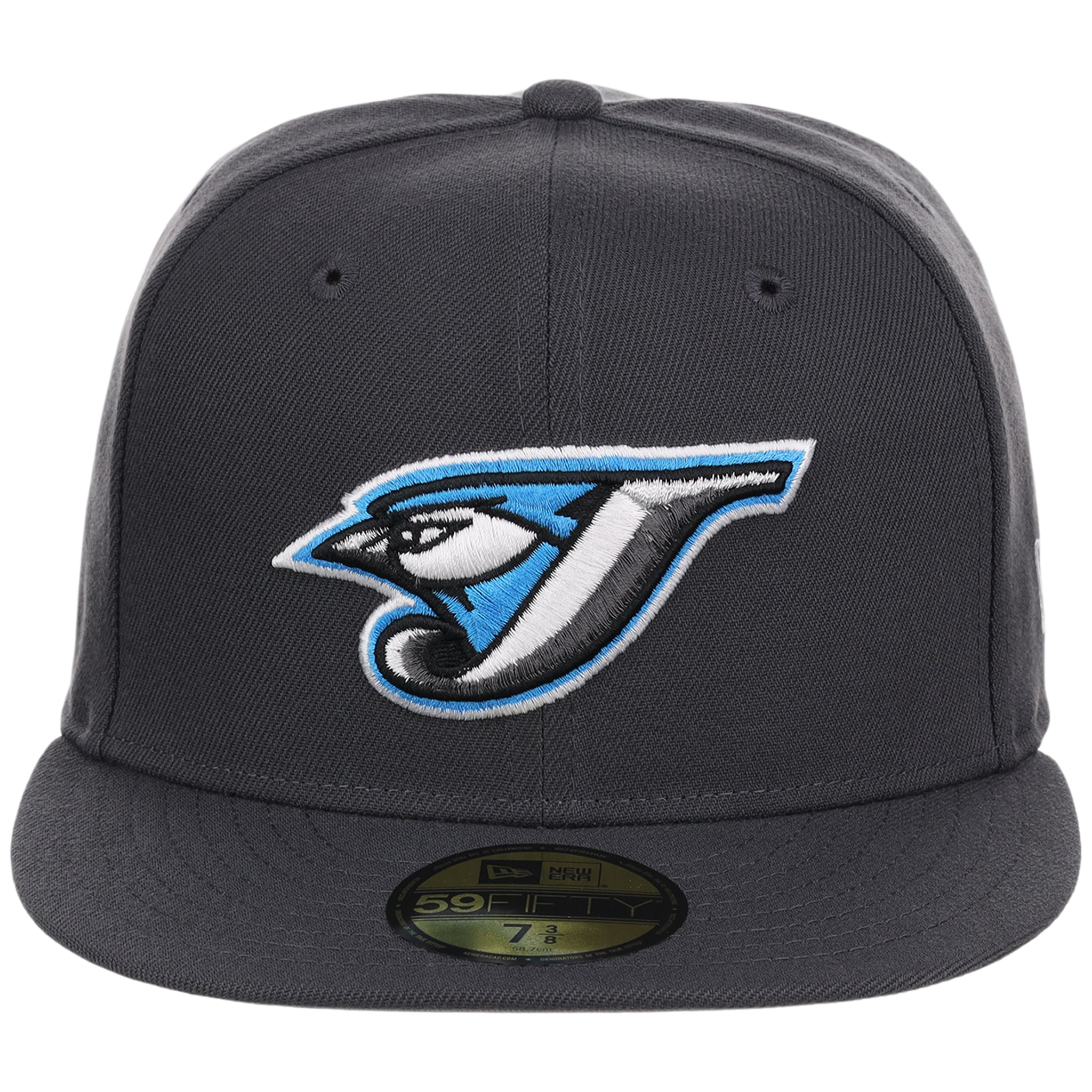 Toronto Blue Jays MLB Cooperstown Authentic Collection New Era 59FIFTY (Graphite/Graphite)