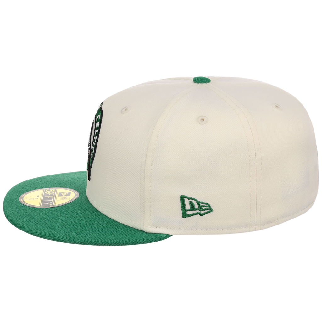 Boston Celtics NBA Chrome OTC New Era 59FIFTY (Chrome/Green)