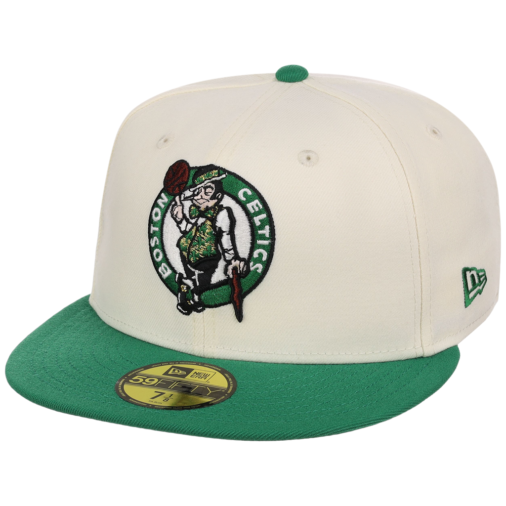 Boston Celtics NBA Chrome OTC New Era 59FIFTY (Chrome/Green)