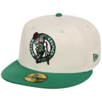 Boston Celtics NBA Chrome OTC New Era 59FIFTY (Chrome/Green)