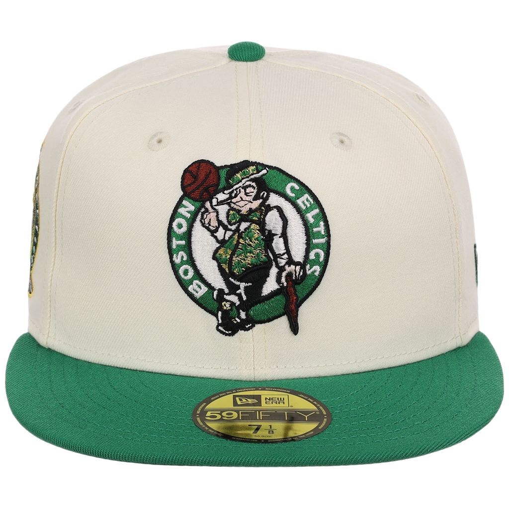 Boston Celtics NBA Chrome OTC New Era 59FIFTY (Chrome/Green)