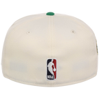 Boston Celtics NBA Chrome OTC New Era 59FIFTY (Chrome/Green)