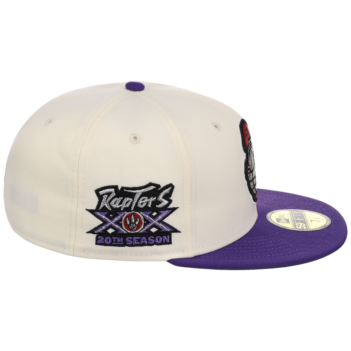 Toronto Raptors NBA Chrome OTC New Era 59FIFTY (Chrome/Purple)