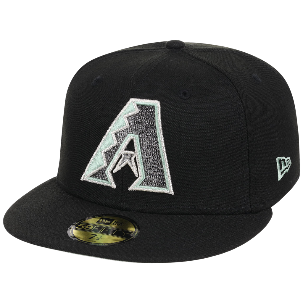 Arizona Diamondbacks Infusion New Era 59FIFTY - Alpine Snow (Black/Black)