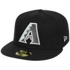 Arizona Diamondbacks Infusion New Era 59FIFTY - Alpine Snow (Black/Black)