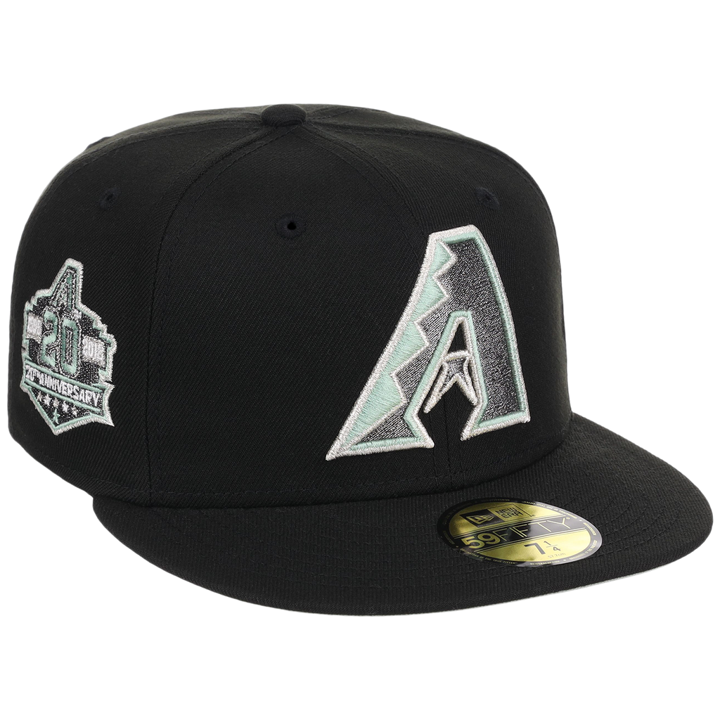 Arizona Diamondbacks Infusion New Era 59FIFTY - Alpine Snow (Black/Black)