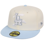 Los Angeles Dodgers California Clouds New Era 59FIFTY (Chrome/Sky)